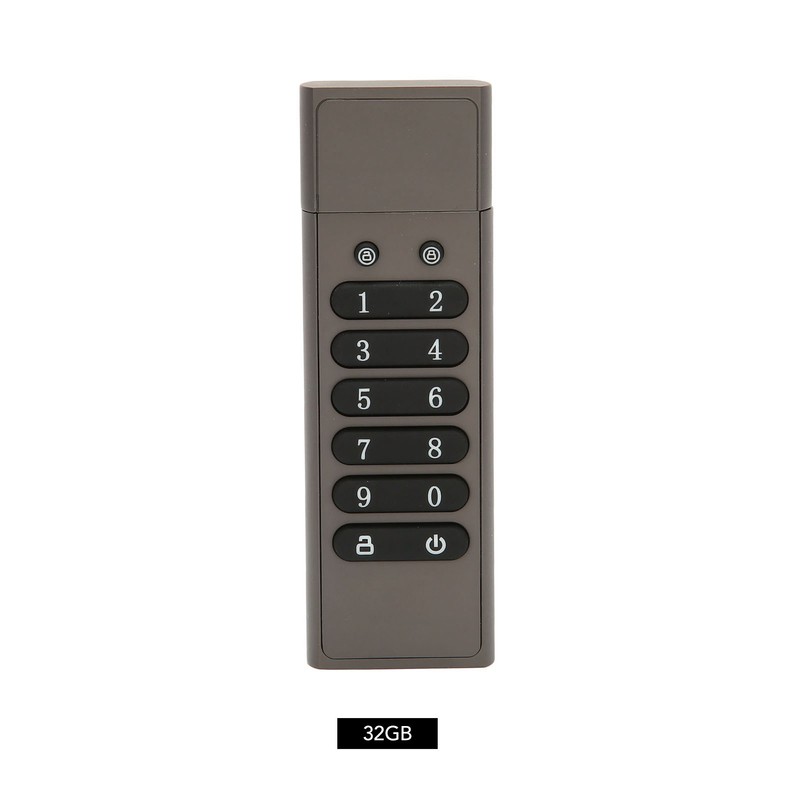 Encrypted USB Drive Secure Encrypted Button USB3.1 100MByet/s High Speed