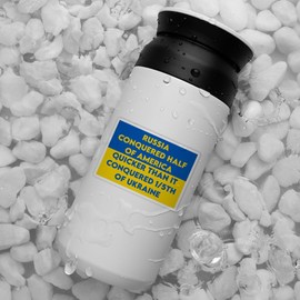 BAVAHA (3"x4") Russia Conquered Half of America Stand with Ukraine Sticker Ukraine Flag Ukraine Support Ukraine Decal Anti Felon Presidet Bumper Stickers for Car Truck Laptop Water Bottle Helmet Auto