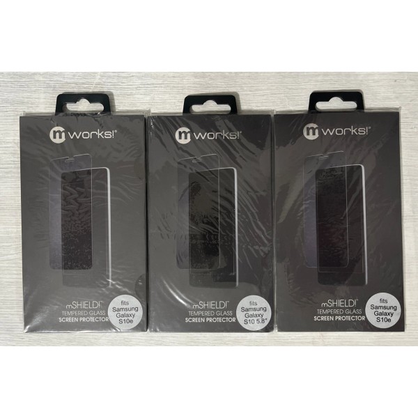 mworks 3-Pack mWorks mShield Tempered Glass Screen Protector For Galaxy