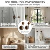 1Pair 5.3 Inch Curtain Holdbacks - Suction Cup Curtain Hooks