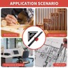 Woodworking Set Square Tool, 7 Inch Metric Triangle Scale Ruler