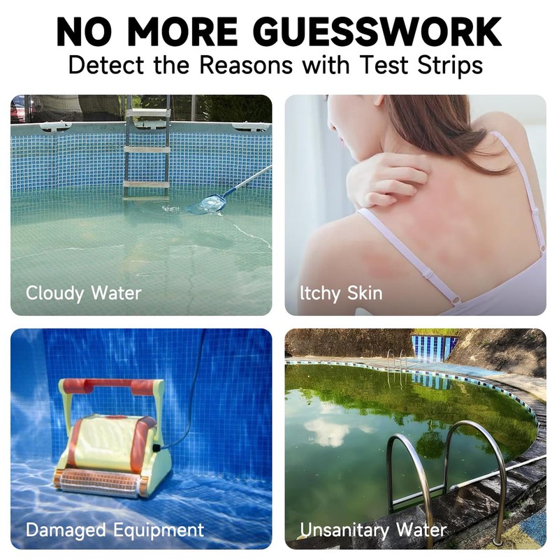 Pool Test Strips 7 in 1, 100 Strips Pool &