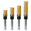 XDENGP 4 PCS Pattern Flush Trim Router Bit Set 1/4