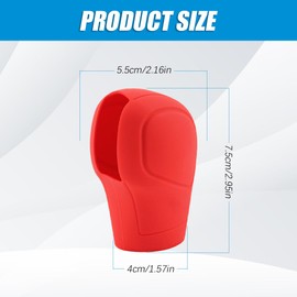 Car Gear Shift Knob Cover, Gear Shift Knob Cover Car Protect Accessories, Car Shift Protector Cover Protector, Silicone Automatic Gear Shift Knob Cover Universal for Most Cars