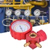 G1/4 Air Condition Manifold Gauge，-30~800psi High Pressure A/C Refrigeration Tool，A/C