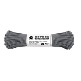 Rothco 550 Nylon Paracord, 100', Charcoal Grey