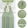 10 Pack 10Ft Sage Green Cheesecloth Table Runner Boho Romantic