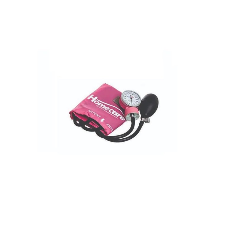 Home Care HOMECARE Kit Baumanómetro Con Estetoscopio Dúplex Rosa