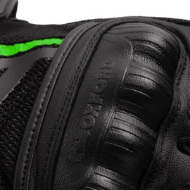 Oxford Men's Omega 1.0 Air Glove | Mesh Sports Motorcycle Gloves, Black/Green, L