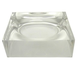 Mirart Soap Dish - Clear Acrylic Large Square