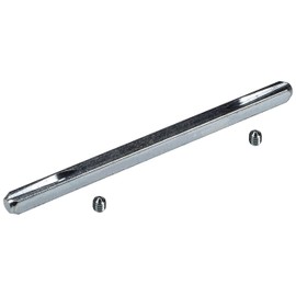 JUVA Lever pin iron square pin 8 mm for handle sets and door handles, H10261, square 8 x 150 mm, handle square made of hardened steel, 1 piece, slotted pin for pair of handles