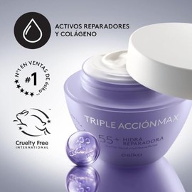 ésika - Crema Facial Hidra Reparadora 55+ Triple Acción Max 120 g