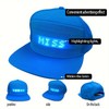 Unisex Wireless Led Mobile Phone App Control Baseball Cap Rolling