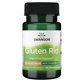 Swanson Gluten Rid with Tolerase G 100 Milligrams 90 Veg Capsules Enzyme