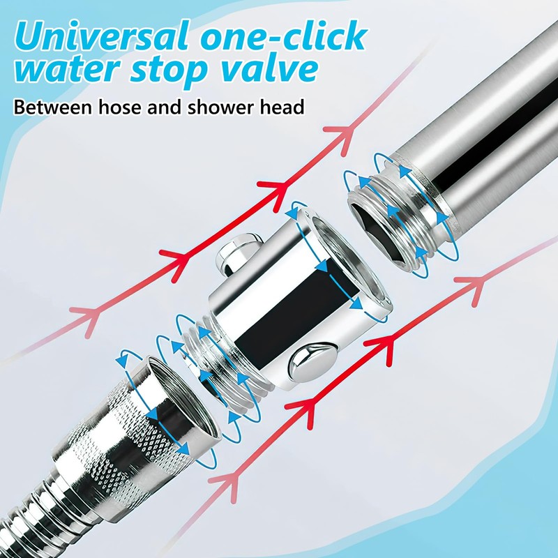 2 Pieces Shut-off Valve, Flow Limiter Shower, G1/2 Flow Limiter,