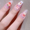 Nail Bow Charm - 100X 3D Bunny Strawberry Nail Charm,Manicure