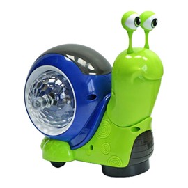 Baby Crawling Toy, Crawling Snail Baby Toy, Light Up Sensory Crawling Interactive Toys, Walking Toys with Automatically Avoid Obstacles Function for Babies Birthday