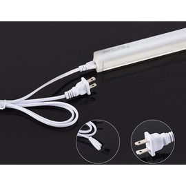 YCSSSD T5 T8 Led Tube Light Power Extension Cord Grow Plug Cable Connecting Integrated Wire Replacement Fixture with On/Off Switch (6FT/1.8M), 2 Prong 4PCS