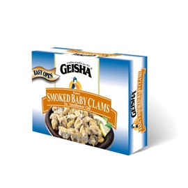 GEISHA Smoked Baby Clams in Sunflower Oil 3.75oz (Pack of 12), Baby Clams| Gluten Free – No Sugar Added – Wild Caught – Good Source of Protein
