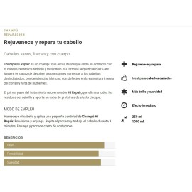 Salerm® Hi Repair Shampoo 1 Lt Restaura Cabello Maltratado