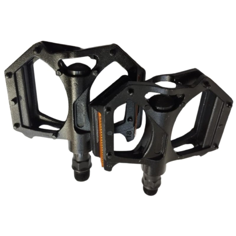 ANDINUS Aluminium MTB Pedals, Steel Axle 9/16", Sturdy and Lightweight