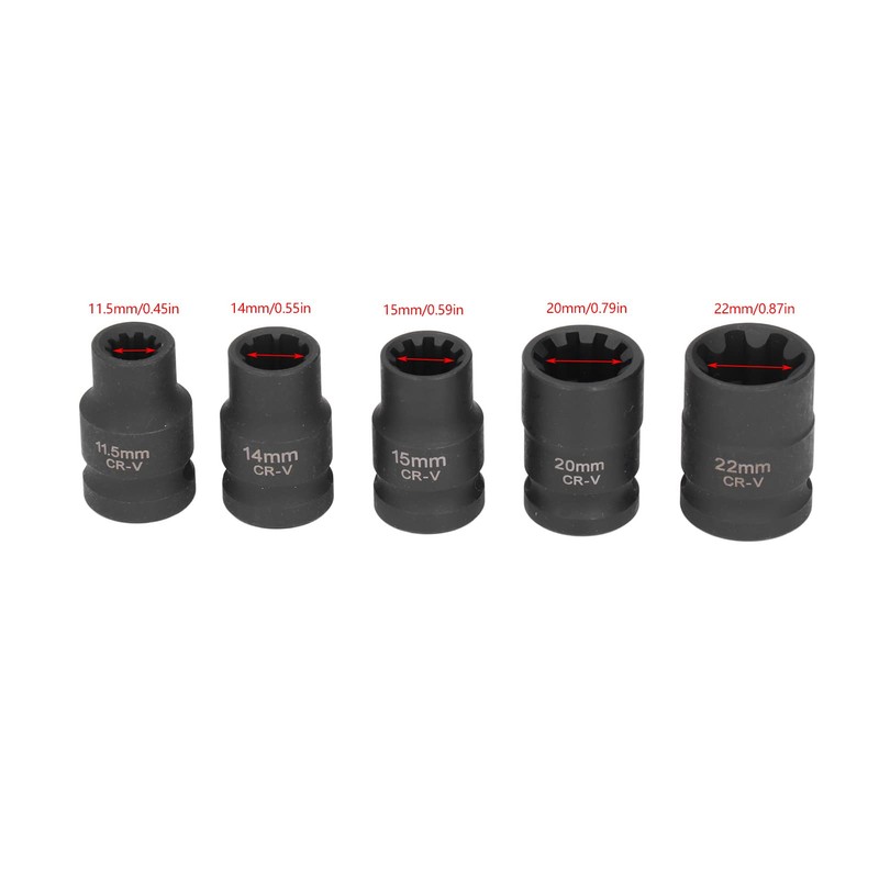 Brake Caliper Sleeve, Metal Durable Brake Caliper Socket Set Rustproof