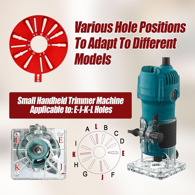 Router Circle Cutting Jig, Router Milling Groove Bracket, Cabinet Hardware