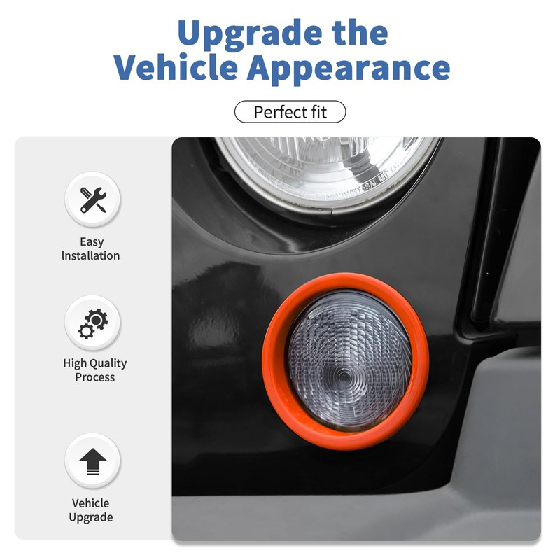 SQQP Front Turn Signal Light Lamp Trim Cover Compatible with
