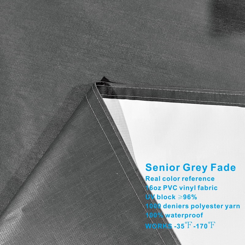 Dulepax RV Awning Fabric Replacement(13.2ft Fabric) Heavy Duty 16oz Vinyl