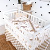 Hahafelt 3 Pcs Baby Crib Bedding Set Safari Animals Dinosaurs
