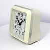 Alarm clock without ticking silent with light rainbow colours snooze