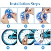 GothicBride Bicycle Stabilisers, Universal Stabilisers for Children's Bike, Flash Wheels,