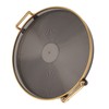 Round Tray with Gold Handle Elegant Multi Functional Golden Rim