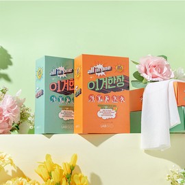 This is an all-in-one shower towel, body wash, shampoo, cleansing, travel, fishing, camping, 5 pieces, spring garden feeling, 5 pieces, 1 box. / 이거한장 올인원 샤워타올 바디워시 샴푸 클렌징 여행용 낚시 캠핑 5개입, 봄날의 정원 느낌 5개입 1박스