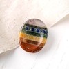 2pcs Set 7 Chakra Worry Stone Thumb Crystals - Palm