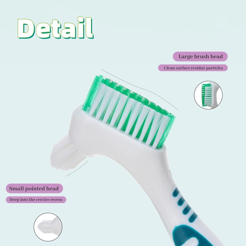 2Pcs Turtle Cleaning Brush Mini Double-Sided Cleaning Brush Tortoise Accessories