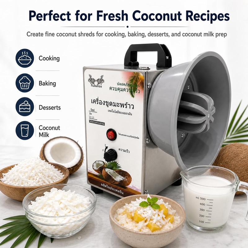 Coconut Scraper Electric 3 Speed Coconut Grater Machine Vertical Coconut