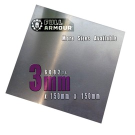 Full Armour 3mm Aluminium Sheet Plate (150mm x 150mm)