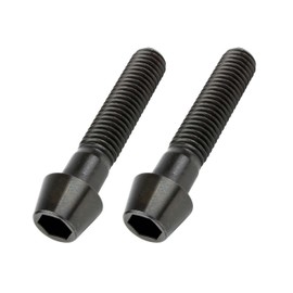 POSH 900840-T9 Motorcycle Supplies, Tapered Cap Bolts, Stainless Steel, Black, 2 Pieces