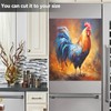 Nander Retro Rooster Dishwasher Magnet Cover 23x26in,Reuseable Refrigerator Magnet Cover