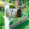 Baocicco Spring Schnauzer Mailbox Covers Cute Dog Flower Butterfly Grassland