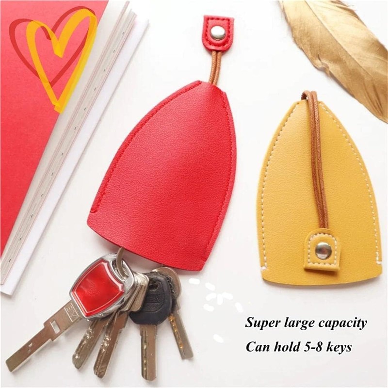 Car Key Case, Creative Pull-Out Key Sleeve Keychain Bags, PU