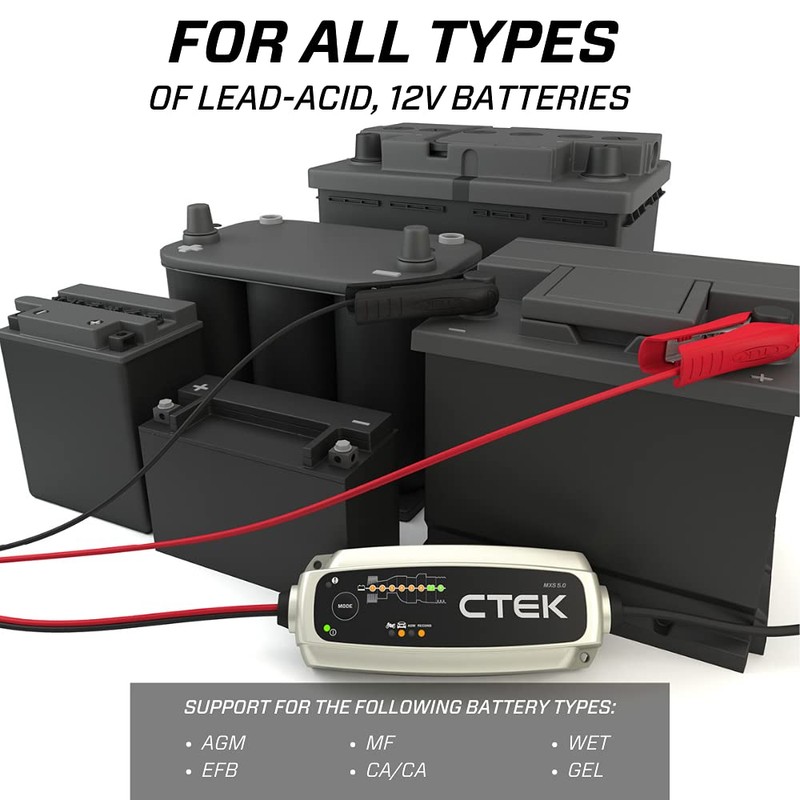 CTEK - 40-206 MXS 5.0 Fully Automatic 4.3 amp Battery