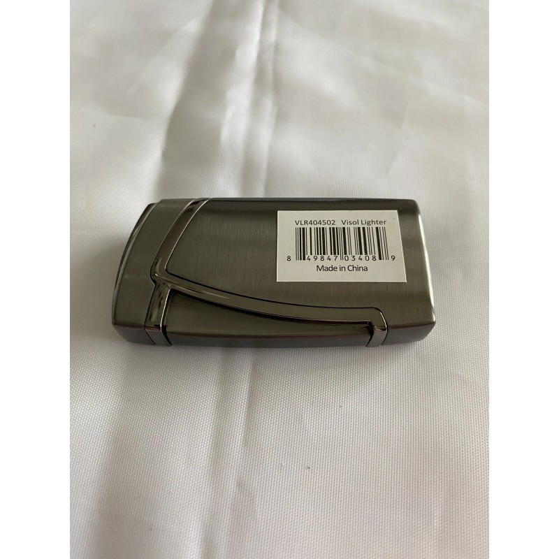 Rocky Patel Hamlet Cigar Lighter - Gunmetal - Angled Dual