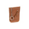LEAS Snap Key Case Key Bell Genuine Leather, Cognac, Snap