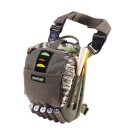 Allen Company Shocker Cut-N-Run Turkey Hunting Pack - 3in1 Functionality: Thigh Pack, Sling Pack, Chest Pack - Multi Functional -9 Features, Camo, One Size (19170)