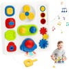 Dasnialer Montessori Toy, 9 in 1 Toddler Activity Board, Sensory