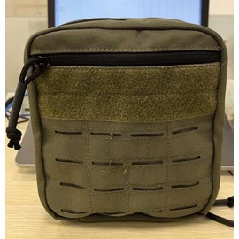 Huntvp Tactical Molle Pouch Waist Pack Tactical Belt Bag Drop Leg Bag Military EMT Organizer EDC Tool Accessory Pouch Pocket for Hiking Traveling Camping Riding Outdoor Sports (Green)