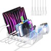SooPii Premium 6-Port USB Charging Station Organizer for Multiple Devices,