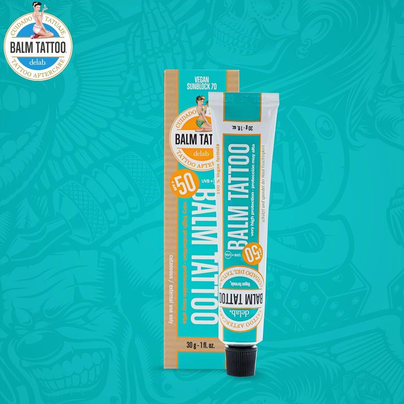 Balm Tattoo - Sunblock Vegan Tattoo Aftercare with Extremely High